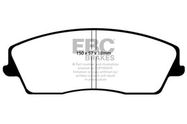 EBC 05-09 Chrysler 300 2.7 Greenstuff Front Brake Pads
