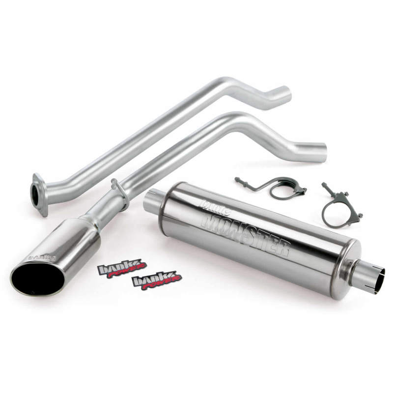 Banks Power 03-06 Chevy 4.8-5.3L EC/CCSB Monster Exhaust System - SS Single Exhaust w/ Chrome Tip