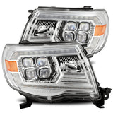 AlphaRex 05-11 Toyota Tacoma NOVA LED Projector Headlights Plank Style Chrome w/Activation Light/DRL