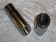Load image into Gallery viewer, Stainless Works Double Wall 30 Deg Slash Cut Exhaust Tip 3in Body 2 1/2in ID