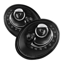 Carregar imagem no visualizador da galeria, Spyder Volkswagen Beetle 06-10 Projector Headlights DRL LED Black PRO-YD-VB06-DRL-BK