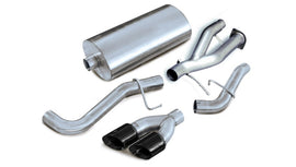 Corsa 02-06 Cadillac Escalade 6.0L V8 3in Cat-Back Single Side w Twin 4in Black Pro-Series Tips