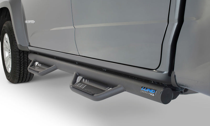 Lund 04-17 Nissan Titan King Cab Terrain HX Step Nerf Bars - Black