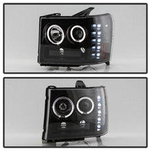 Carregar imagem no visualizador da galeria, Spyder GMC Sierra 1500/GMC Sierra Denali 08-13 Projector LED Halo- LED All Blk PRO-YD-GS07-HL-BKV2