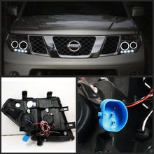 Carregar imagem no visualizador da galeria, Spyder Nissan Frontier 05-08 Projector Headlights LED Halo LED Smke PRO-YD-NF05-HL-SM