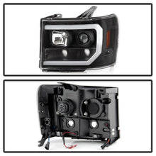 Carregar imagem no visualizador da galeria, Spyder GMC Sierra 1500/2500/3500 07-13 Denali 08-13 LED Headlights Blk PRO-YD-GS07V2PL-BK
