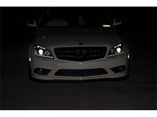 Carregar imagem no visualizador da galeria, Spyder Mercedes Benz C-Class 08-11 Projector Headlights Halogen - DRL Blk PRO-YD-MBW20408-DRL-BK