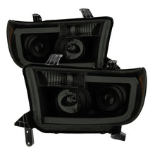 Carregar imagem no visualizador da galeria, Xtune Toyota Tundra 07-13 LED Light Bar Projector Headlights Black Smoked PRO-JH-TTU07-LED-BSM