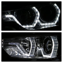 Carregar imagem no visualizador da galeria, Spyder 12-14 BMW F30 3 Series 4DR Projector Headlights - LED DRL - Smoke (PRO-YD-BMWF3012-DRL-SM)