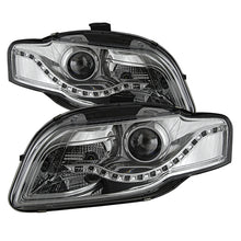Carregar imagem no visualizador da galeria, xTune Audi A4 06-08 Projector Headlights - Halogen Model Only - DRL LED - Chrome PRO-JH-AA406-DRL-C