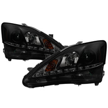 Carregar imagem no visualizador da galeria, Spyder Lexus IS 250/350 2006-2010 Projector Headlights DRL Black Smoke PRO-YD-LIS06-DRL-BSM
