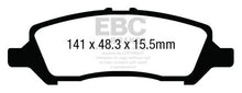 Carregar imagem no visualizador da galeria, EBC 12+ Dodge Dart 1.4 Turbo Ultimax2 Rear Brake Pads