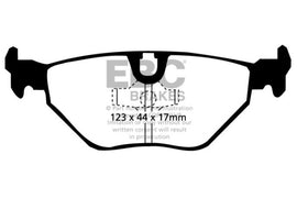 EBC 98-02 BMW Z3 3.2 (M-Coupe) Greenstuff Rear Brake Pads