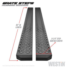Carregar imagem no visualizador da galeria, Westin Grate Steps Running Boards 83 in - Textured Black