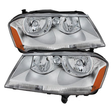 Carregar imagem no visualizador da galeria, Xtune Dodge Avenger 08-14 Crystal Headlights Chrome HD-JH-DA08-AM-C