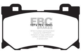 EBC 08-15 Infiniti G37 3.7 Bluestuff Front Brake Pads