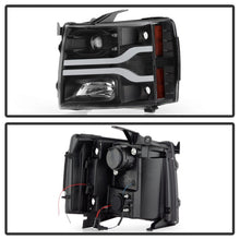 Carregar imagem no visualizador da galeria, Spyder Chevy Silverado 1500 07-13/2500HD/3500HD 07-14 LED Black PRO-YD-CS07V3PL-BK