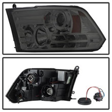 Carregar imagem no visualizador da galeria, Spyder Dodge Ram 09-12 Projector Headlights Light Bar DRL Smoke PRO-YD-DR09-LBDRL-SM