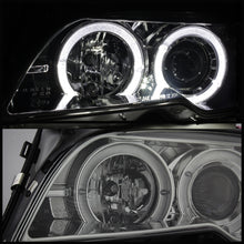Carregar imagem no visualizador da galeria, Spyder BMW E46 3-Series 04-06 2 DR Projector Halogen Model- LED Halo Smke PRO-YD-BMWE4604-2DR-HL-SM