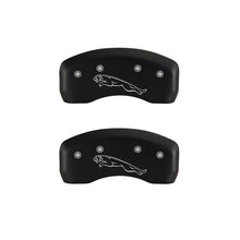 Load image into Gallery viewer, MGP 4 Caliper Covers Engraved Front &amp; Rear Leaper Red finish silver ch