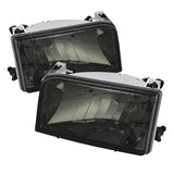 Xtune Ford F150/Bronco 92-96 Crystal Headlights Smoke HD-JH-FB92-SM