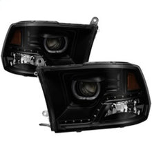 Carregar imagem no visualizador da galeria, xTune Dodge Ram 2009-2014 Halo LED Projector Headlights - Black Smoke PRO-JH-DR09-CFB-BSM