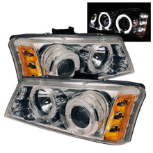 Carregar imagem no visualizador da galeria, Spyder Chevy Silverado 1500 03-06 Projector Headlights LED Halo LED Ambr Reflctr Ch PRO-YD-CS03-AM-C