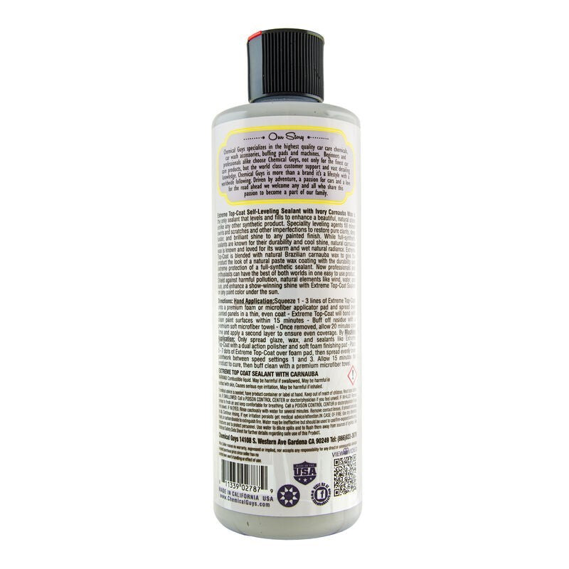Chemical Guys Extreme Top Coat Carnauba Wax & Sealant In One - 16oz (P6)