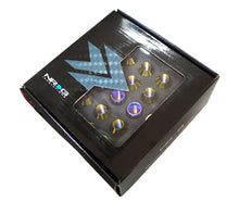Carregar imagem no visualizador da galeria, NRG 200 Series M12 X 1.5 Titanium Lug Nut Set - 21 Pc w/Lock Key Socket - Neochrome