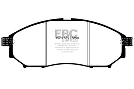 EBC 08-13 Infiniti EX35 3.5 Orangestuff Front Brake Pads