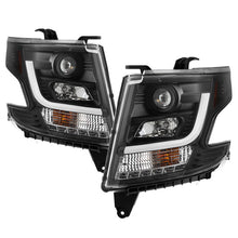 Carregar imagem no visualizador da galeria, Spyder Chevy Tahoe / Suburban 2015 -2016 Projector Headlights - DRL LED - Black PRO-YD-CTA15-DRL-BK
