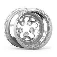 Carregar imagem no visualizador da galeria, Weld Alpha-1 15x12 / 5x4.75 BP / 3in. BS Polished Wheel - Polished Double Beadlock MT
