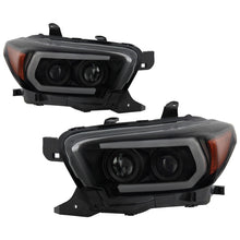 Carregar imagem no visualizador da galeria, Spyder Toyota Tacoma 16-18 (TRD Model Only) Projector Headlights Black Smoke PRO-YD-TT16V1-SEQ-BSM