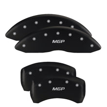 Carregar imagem no visualizador da galeria, MGP 4 Caliper Covers Engraved Front &amp; Rear MGP Red finish silver ch