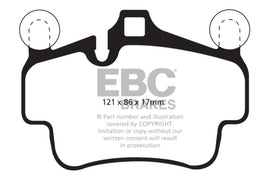 EBC 07-08 Porsche 911 (997) (Cast Iron Rotor only) 3.6 Carrera 2 Orangestuff Front Brake Pads