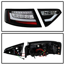 Carregar imagem no visualizador da galeria, Spyder Audi A5 08-12 LED Tail Lights Black ALT-YD-AA508-LED-BK