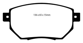 EBC 05-06 Nissan Altima 3.5 SE-R Redstuff Front Brake Pads