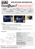 HKS COOL STYLE II GP5 LEB-H1 FIT HYBRID