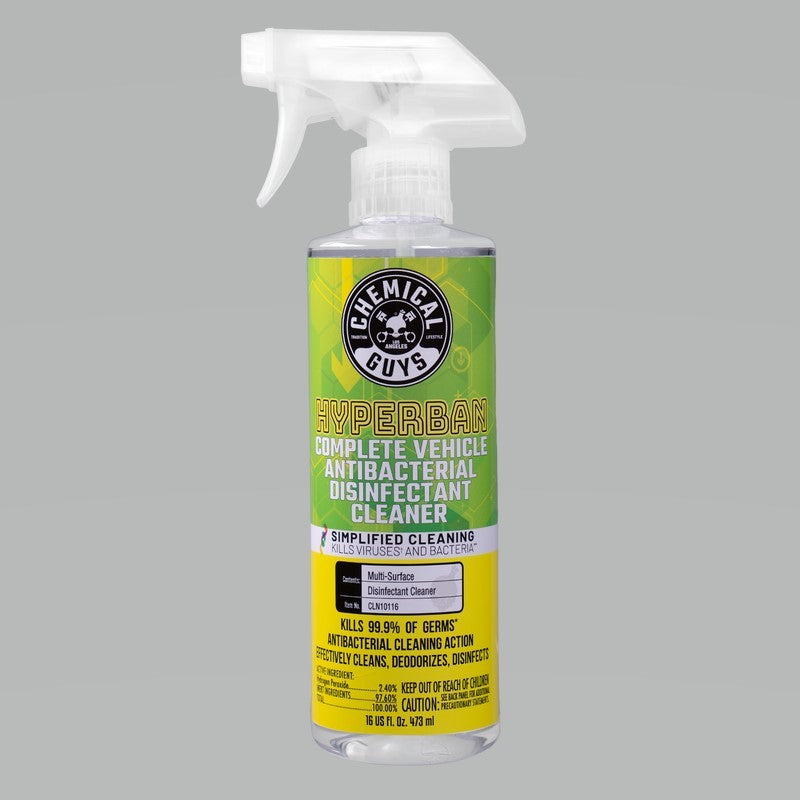 Chemical Guys Hyperban Complete Vehicle Antibacterial Disinfectant Cleaner - 16oz (P6)