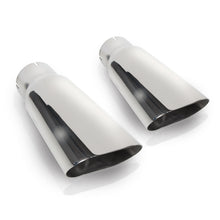 Carregar imagem no visualizador da galeria, Stainless Works Flat Oval Exhaust Tips 2.25in Inlet (priced per pair)