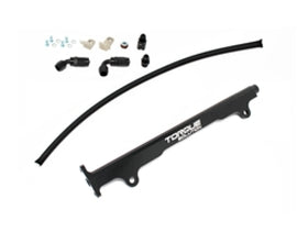 Solução de Torque Mitsubishi Evo X Billet Trilho de Combustível em Alumínio - Preto