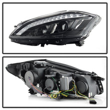 Carregar imagem no visualizador da galeria, Spyder Mercedes W221 S Class 07-09 Headlights - HID Model Only - Black PRO-YD-MBW22107-HID-DRL-BK