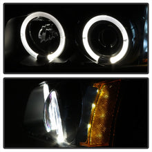 Carregar imagem no visualizador da galeria, Spyder Chevy Silverado 1500 03-06 Projector LED Halo LED Amber Reflctr Blk PRO-YD-CS03-AM-BK