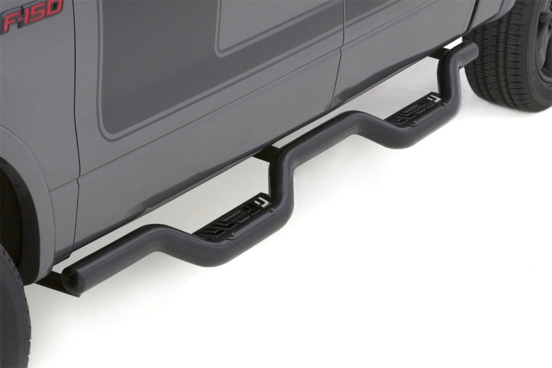 Lund 14-17 Chevy Silverado 1500 Ext. Cab Latitude Nerf Bars - Black