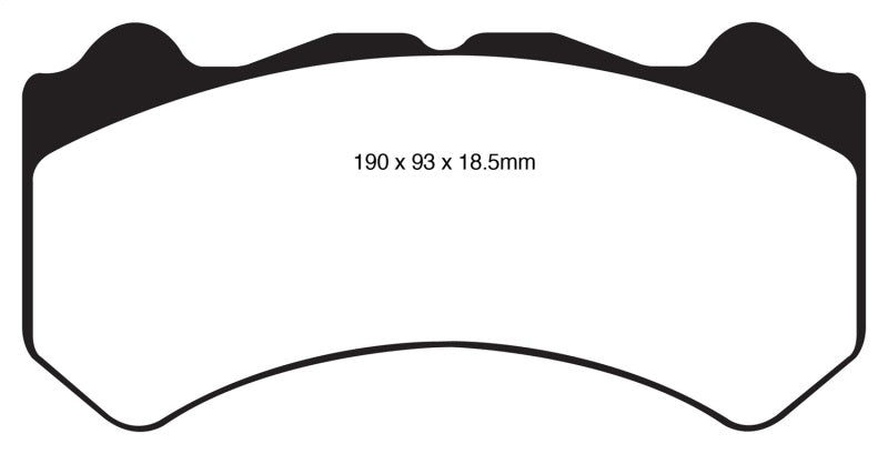 EBC 08-11 Nissan GT-R (R35) 3.8 Twin Turbo (Cast Iron Rotors) Orangestuff Front Brake Pads