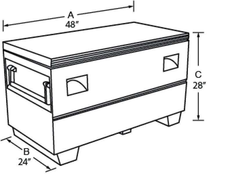 Lund Universal Rhino Lined Tool Box/Tank - Black