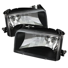Load image into Gallery viewer, Xtune Ford F150/Bronco 92-96 Crystal Headlights Black HD-JH-FB92-BK