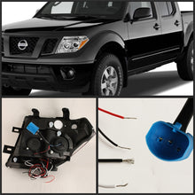 Carregar imagem no visualizador da galeria, Spyder Nissan Frontier 05-08 Projector Headlights LED Halo LED Chrm PRO-YD-NF05-HL-C