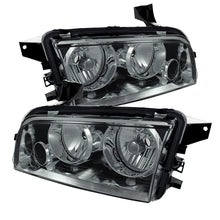 Carregar imagem no visualizador da galeria, Xtune Dodge Charger 06-10 Halogen Only (Does Not Fit Hid Model) Headlights Smoked HD-JH-DCH06-SM