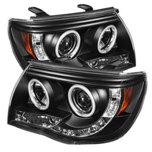 Carregar imagem no visualizador da galeria, Spyder Toyota Tacoma 05-11 Projector Headlights CCFL Halo LED Blk High H1 Low H1 PRO-YD-TT05-CCFL-BK